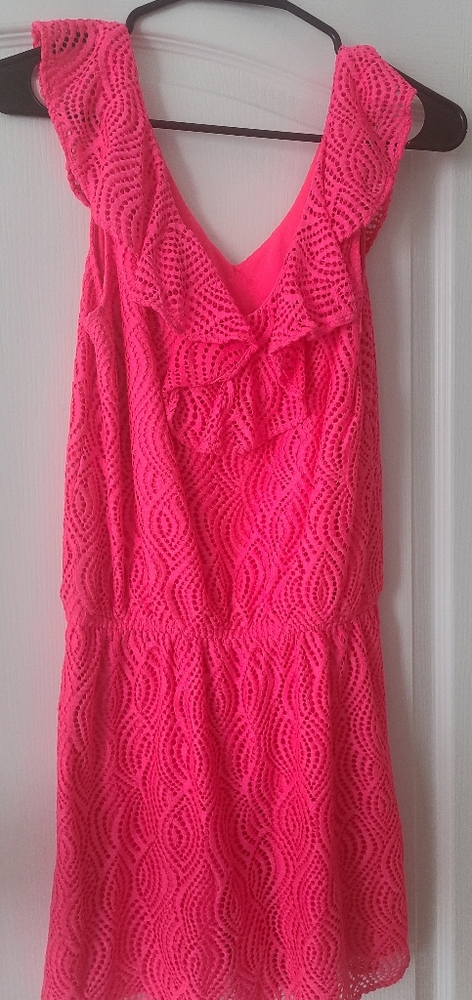 Lilly Pulitzer Hot Pink Romper Sz M